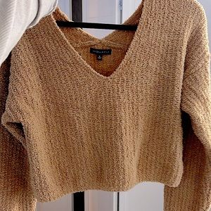 Kendall & Kylie fuzzy crop sweater never worn!